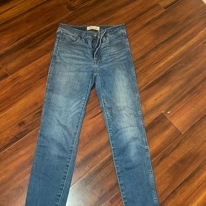Roadtripper madewell jeans with raw hem